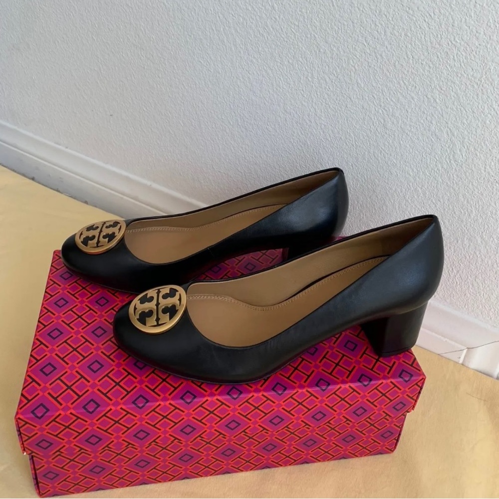 Tory Burch Benton Nappa Black Leather Shoes